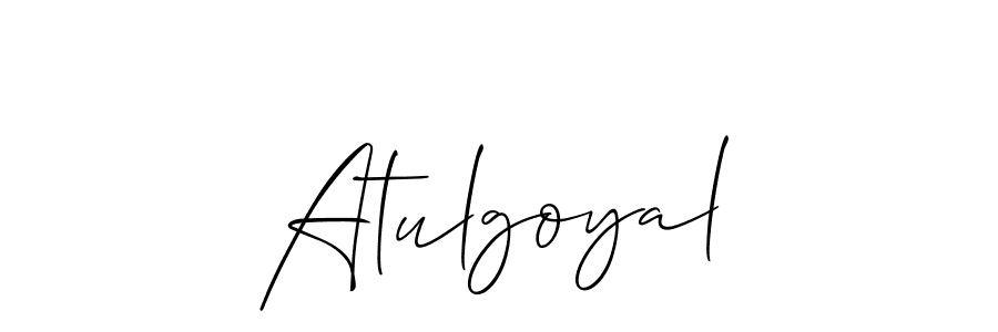 You should practise on your own different ways (Allison_Script) to write your name (Atulgoyal) in signature. don't let someone else do it for you. Atulgoyal signature style 2 images and pictures png