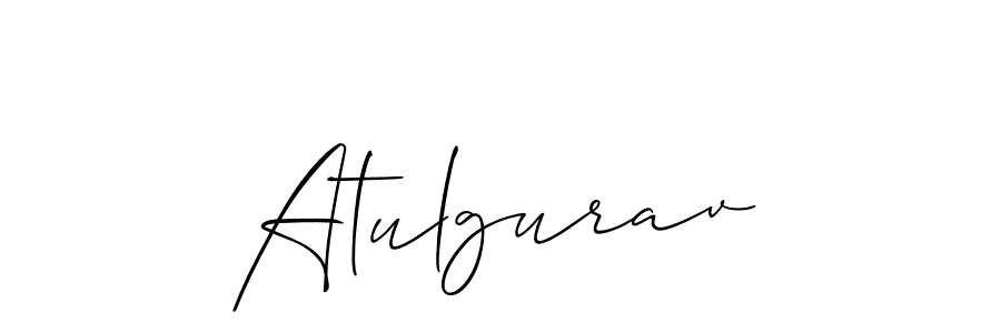 if you are searching for the best signature style for your name Atulgurav. so please give up your signature search. here we have designed multiple signature styles  using Allison_Script. Atulgurav signature style 2 images and pictures png