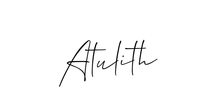Once you've used our free online signature maker to create your best signature Allison_Script style, it's time to enjoy all of the benefits that Atulith name signing documents. Atulith signature style 2 images and pictures png