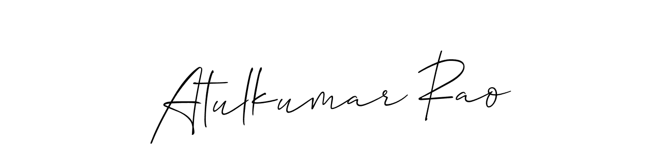 Also we have Atulkumar Rao name is the best signature style. Create professional handwritten signature collection using Allison_Script autograph style. Atulkumar Rao signature style 2 images and pictures png