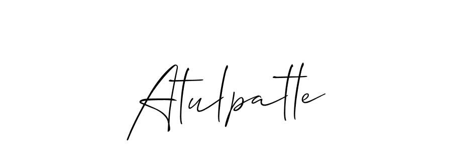 You can use this online signature creator to create a handwritten signature for the name Atulpatle. This is the best online autograph maker. Atulpatle signature style 2 images and pictures png