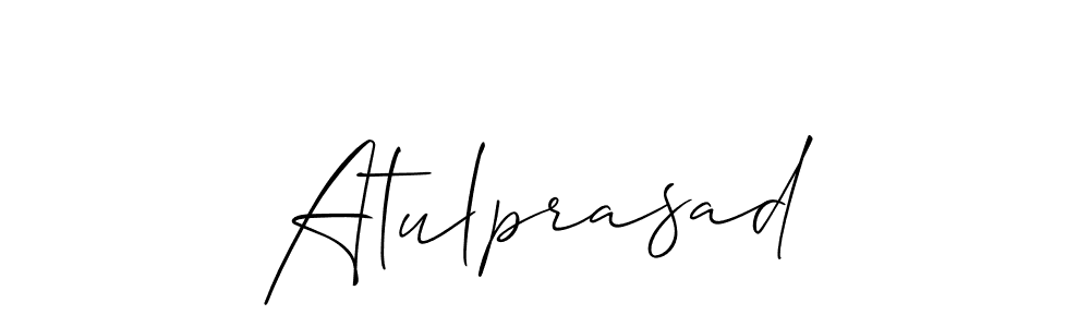 Design your own signature with our free online signature maker. With this signature software, you can create a handwritten (Allison_Script) signature for name Atulprasad. Atulprasad signature style 2 images and pictures png