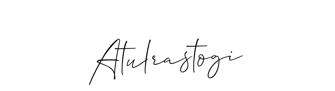 Also we have Atulrastogi name is the best signature style. Create professional handwritten signature collection using Allison_Script autograph style. Atulrastogi signature style 2 images and pictures png