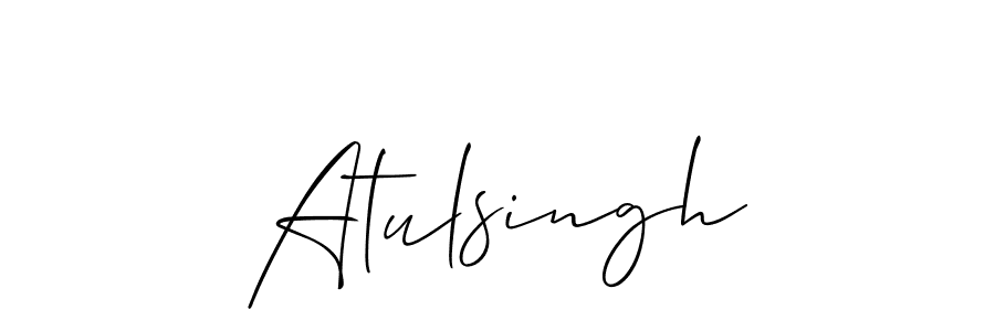 Allison_Script is a professional signature style that is perfect for those who want to add a touch of class to their signature. It is also a great choice for those who want to make their signature more unique. Get Atulsingh name to fancy signature for free. Atulsingh signature style 2 images and pictures png