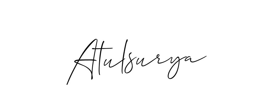 Similarly Allison_Script is the best handwritten signature design. Signature creator online .You can use it as an online autograph creator for name Atulsurya. Atulsurya signature style 2 images and pictures png