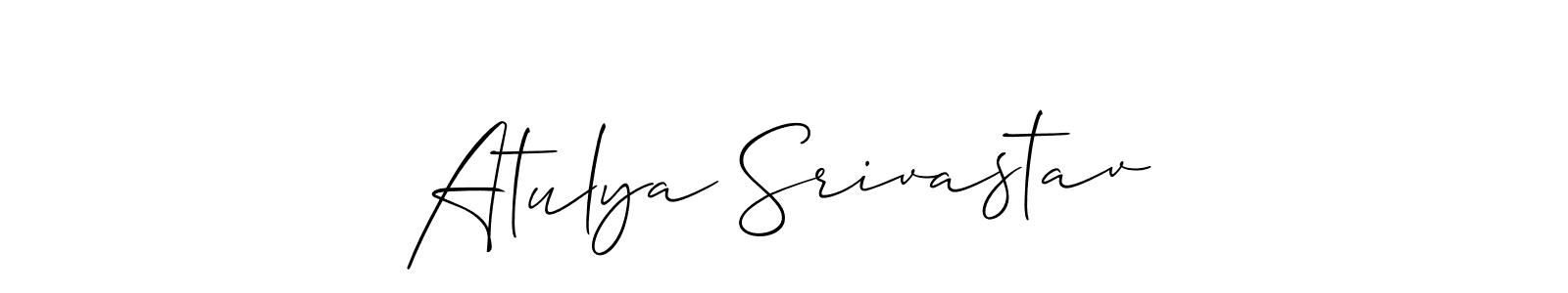 Best and Professional Signature Style for Atulya Srivastav. Allison_Script Best Signature Style Collection. Atulya Srivastav signature style 2 images and pictures png