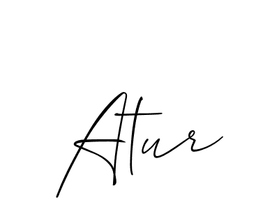 Also You can easily find your signature by using the search form. We will create Atur name handwritten signature images for you free of cost using Allison_Script sign style. Atur signature style 2 images and pictures png