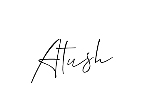 Similarly Allison_Script is the best handwritten signature design. Signature creator online .You can use it as an online autograph creator for name Atush. Atush signature style 2 images and pictures png