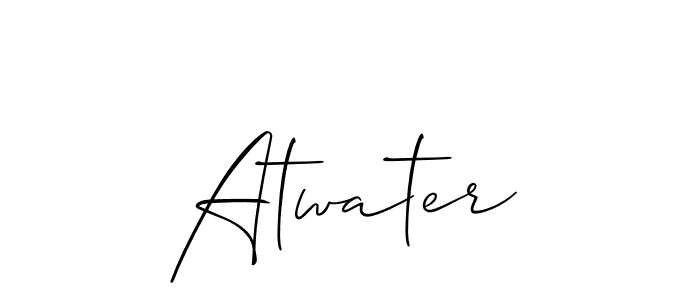 Make a beautiful signature design for name Atwater. Use this online signature maker to create a handwritten signature for free. Atwater signature style 2 images and pictures png