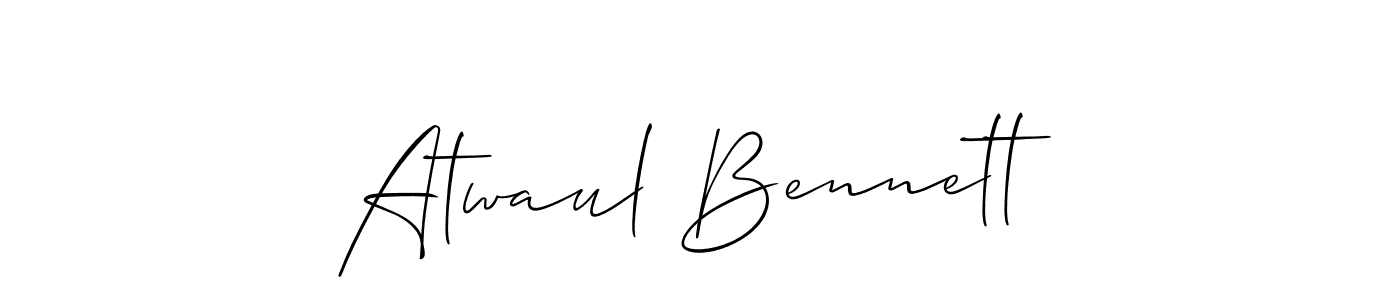 How to Draw Atwaul Bennett signature style? Allison_Script is a latest design signature styles for name Atwaul Bennett. Atwaul Bennett signature style 2 images and pictures png