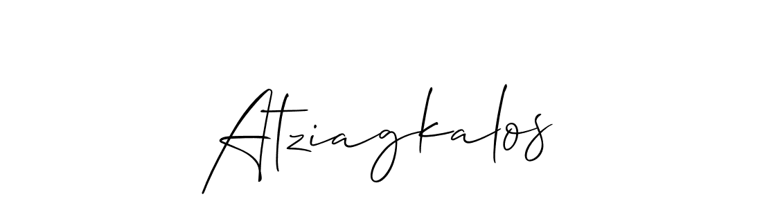 The best way (Allison_Script) to make a short signature is to pick only two or three words in your name. The name Atziagkalos include a total of six letters. For converting this name. Atziagkalos signature style 2 images and pictures png