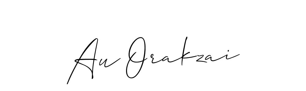 Allison_Script is a professional signature style that is perfect for those who want to add a touch of class to their signature. It is also a great choice for those who want to make their signature more unique. Get Au Orakzai name to fancy signature for free. Au Orakzai signature style 2 images and pictures png
