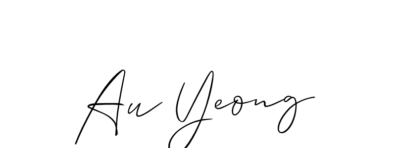 Create a beautiful signature design for name Au Yeong. With this signature (Allison_Script) fonts, you can make a handwritten signature for free. Au Yeong signature style 2 images and pictures png