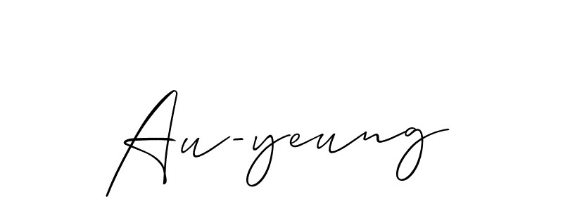 How to Draw Au-yeung signature style? Allison_Script is a latest design signature styles for name Au-yeung. Au-yeung signature style 2 images and pictures png