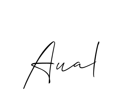 if you are searching for the best signature style for your name Aual. so please give up your signature search. here we have designed multiple signature styles  using Allison_Script. Aual signature style 2 images and pictures png