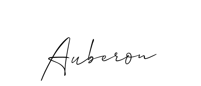 Create a beautiful signature design for name Auberon. With this signature (Allison_Script) fonts, you can make a handwritten signature for free. Auberon signature style 2 images and pictures png