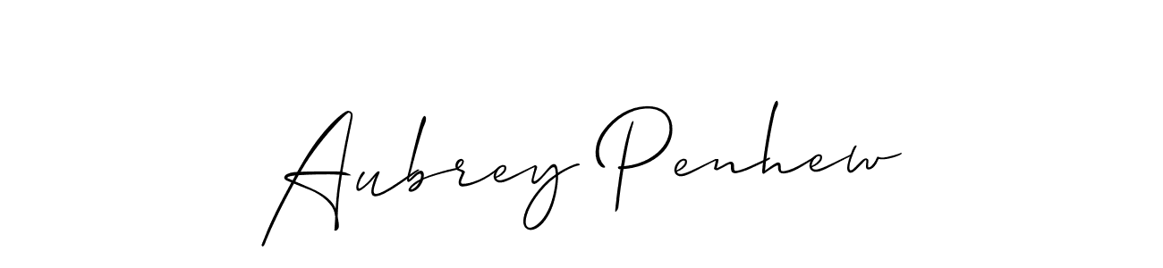 Also You can easily find your signature by using the search form. We will create Aubrey Penhew name handwritten signature images for you free of cost using Allison_Script sign style. Aubrey Penhew signature style 2 images and pictures png