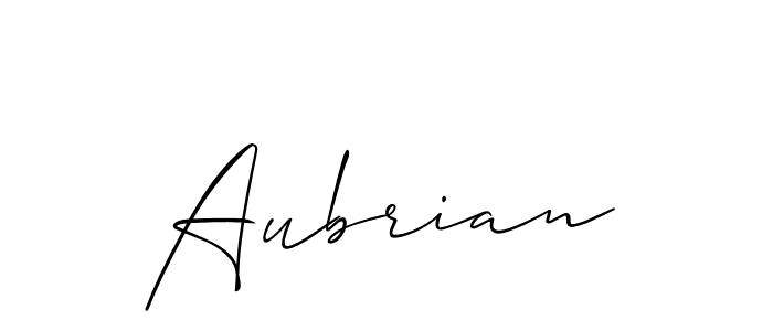 It looks lik you need a new signature style for name Aubrian. Design unique handwritten (Allison_Script) signature with our free signature maker in just a few clicks. Aubrian signature style 2 images and pictures png