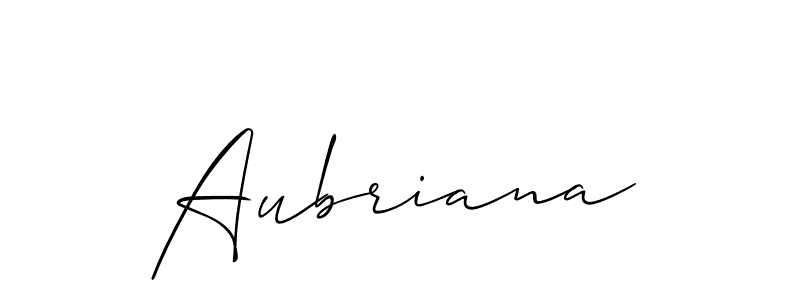 The best way (Allison_Script) to make a short signature is to pick only two or three words in your name. The name Aubriana include a total of six letters. For converting this name. Aubriana signature style 2 images and pictures png