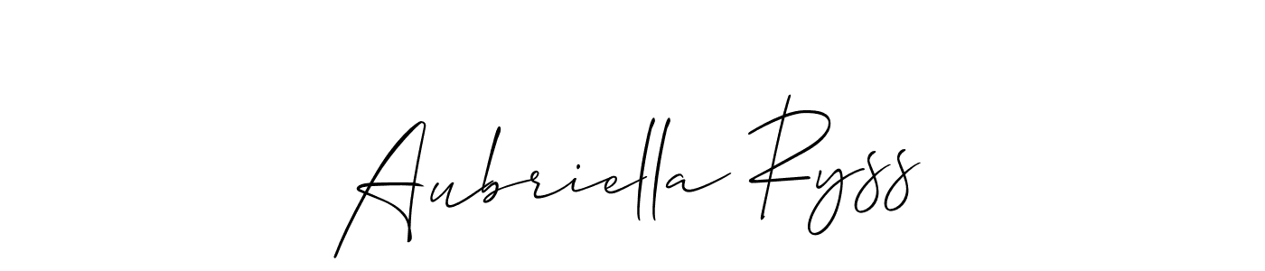 This is the best signature style for the Aubriella Ryss name. Also you like these signature font (Allison_Script). Mix name signature. Aubriella Ryss signature style 2 images and pictures png