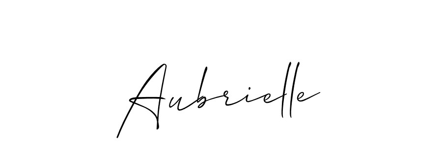 Make a beautiful signature design for name Aubrielle. With this signature (Allison_Script) style, you can create a handwritten signature for free. Aubrielle signature style 2 images and pictures png