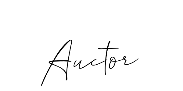 Make a beautiful signature design for name Auctor. Use this online signature maker to create a handwritten signature for free. Auctor signature style 2 images and pictures png