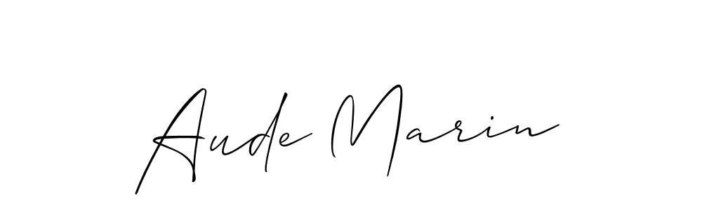 Allison_Script is a professional signature style that is perfect for those who want to add a touch of class to their signature. It is also a great choice for those who want to make their signature more unique. Get Aude Marin name to fancy signature for free. Aude Marin signature style 2 images and pictures png