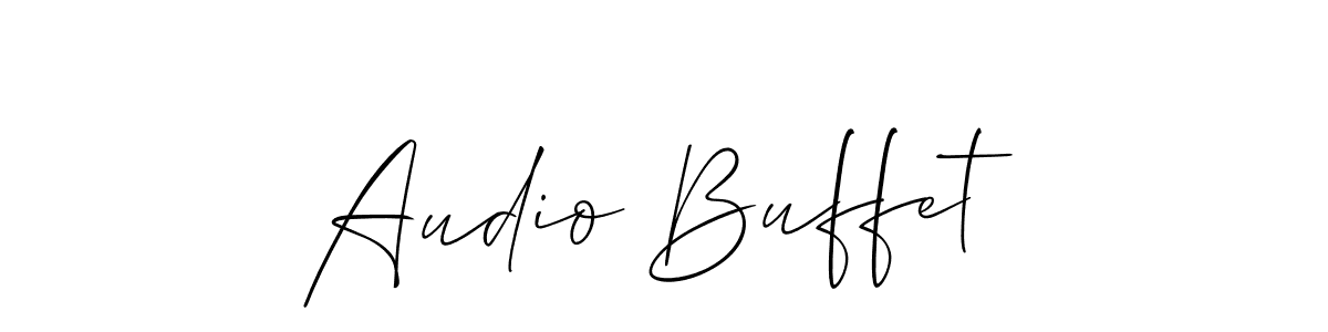 This is the best signature style for the Audio Buffet name. Also you like these signature font (Allison_Script). Mix name signature. Audio Buffet signature style 2 images and pictures png