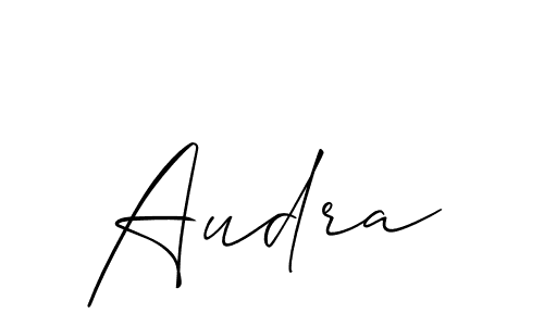 Also we have Audra name is the best signature style. Create professional handwritten signature collection using Allison_Script autograph style. Audra signature style 2 images and pictures png
