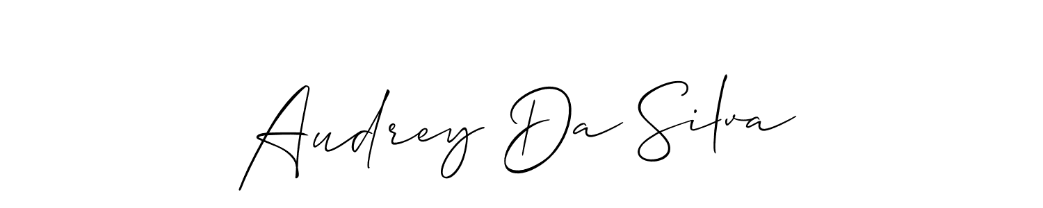 Also we have Audrey Da Silva name is the best signature style. Create professional handwritten signature collection using Allison_Script autograph style. Audrey Da Silva signature style 2 images and pictures png