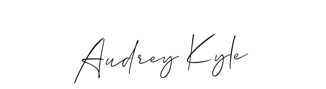 Also we have Audrey Kyle name is the best signature style. Create professional handwritten signature collection using Allison_Script autograph style. Audrey Kyle signature style 2 images and pictures png