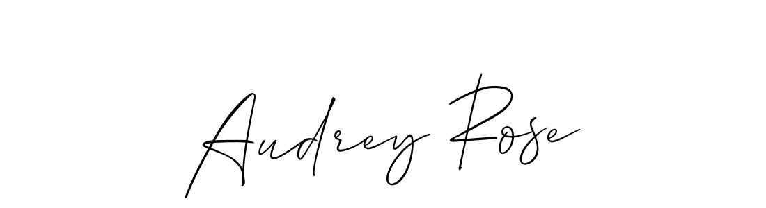 Allison_Script is a professional signature style that is perfect for those who want to add a touch of class to their signature. It is also a great choice for those who want to make their signature more unique. Get Audrey Rose name to fancy signature for free. Audrey Rose signature style 2 images and pictures png
