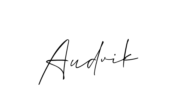 You should practise on your own different ways (Allison_Script) to write your name (Audvik) in signature. don't let someone else do it for you. Audvik signature style 2 images and pictures png