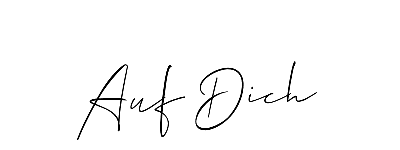 Check out images of Autograph of Auf Dich name. Actor Auf Dich Signature Style. Allison_Script is a professional sign style online. Auf Dich signature style 2 images and pictures png