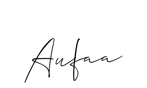 Make a beautiful signature design for name Aufaa. Use this online signature maker to create a handwritten signature for free. Aufaa signature style 2 images and pictures png
