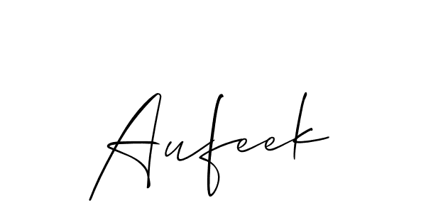 Aufeek stylish signature style. Best Handwritten Sign (Allison_Script) for my name. Handwritten Signature Collection Ideas for my name Aufeek. Aufeek signature style 2 images and pictures png