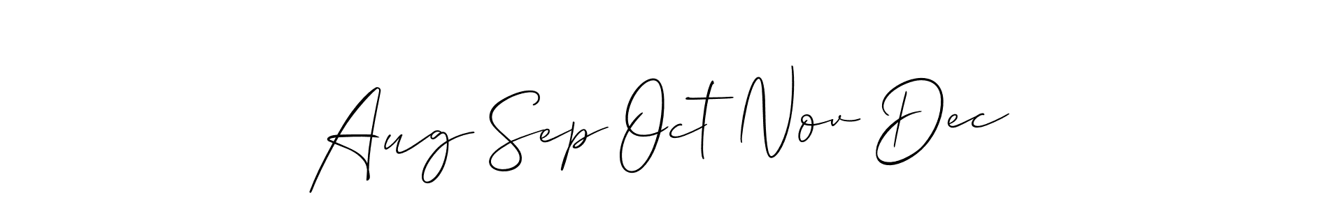 Also You can easily find your signature by using the search form. We will create Aug Sep Oct Nov Dec name handwritten signature images for you free of cost using Allison_Script sign style. Aug Sep Oct Nov Dec signature style 2 images and pictures png