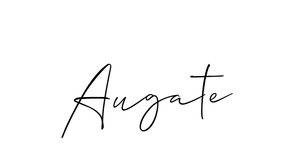 Make a beautiful signature design for name Augate. With this signature (Allison_Script) style, you can create a handwritten signature for free. Augate signature style 2 images and pictures png