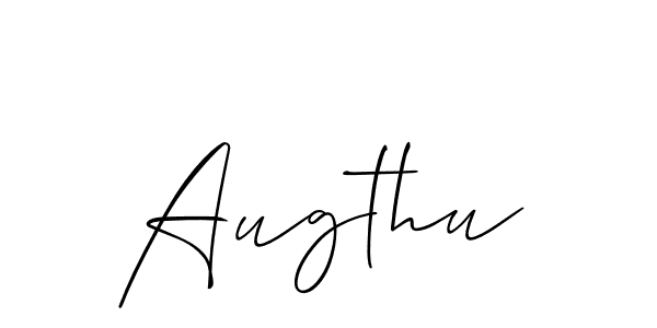 Allison_Script is a professional signature style that is perfect for those who want to add a touch of class to their signature. It is also a great choice for those who want to make their signature more unique. Get Augthu name to fancy signature for free. Augthu signature style 2 images and pictures png