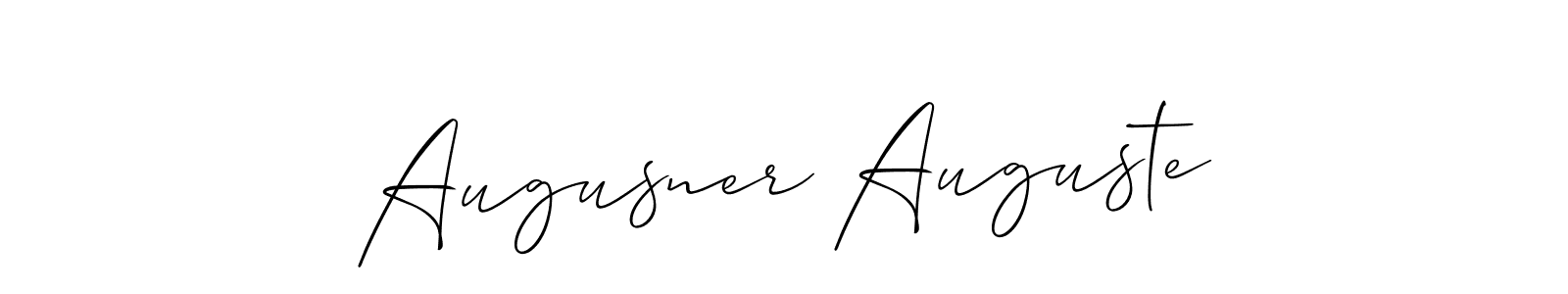 Create a beautiful signature design for name Augusner Auguste. With this signature (Allison_Script) fonts, you can make a handwritten signature for free. Augusner Auguste signature style 2 images and pictures png