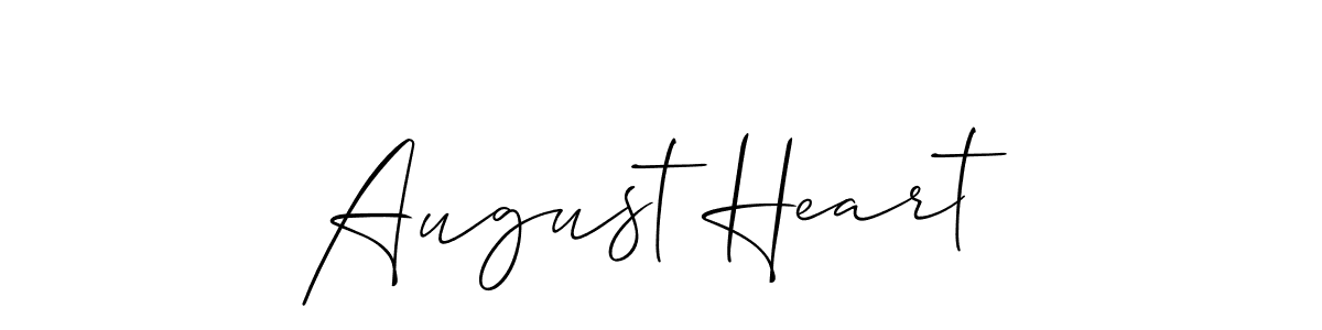 Also we have August Heart name is the best signature style. Create professional handwritten signature collection using Allison_Script autograph style. August Heart signature style 2 images and pictures png