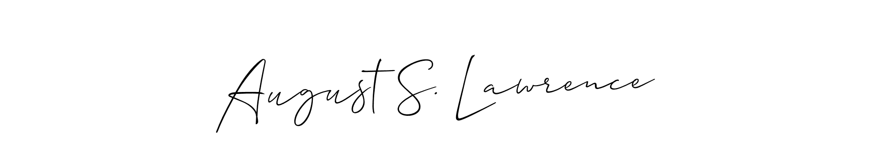 You can use this online signature creator to create a handwritten signature for the name August S. Lawrence. This is the best online autograph maker. August S. Lawrence signature style 2 images and pictures png