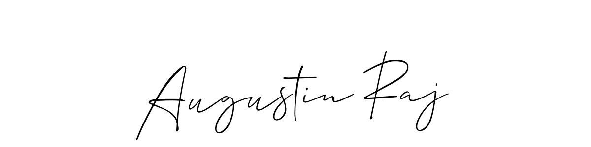 Augustin Raj stylish signature style. Best Handwritten Sign (Allison_Script) for my name. Handwritten Signature Collection Ideas for my name Augustin Raj. Augustin Raj signature style 2 images and pictures png