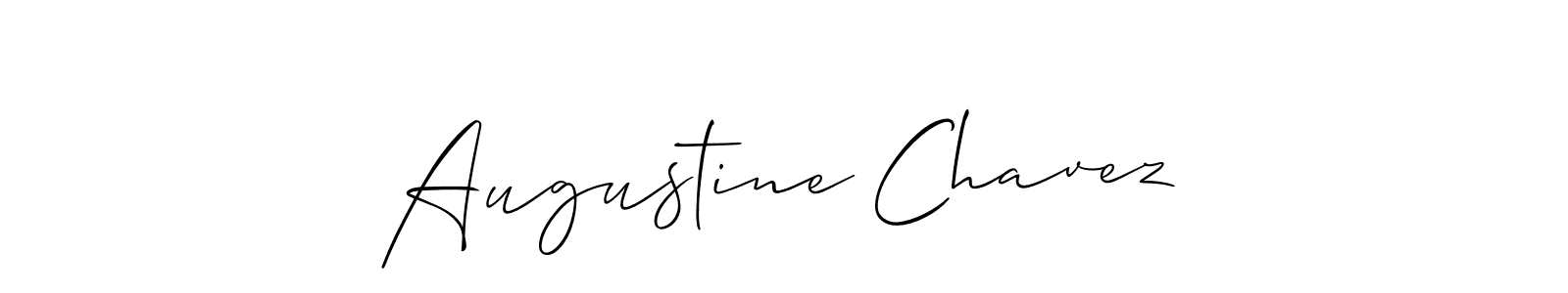 Allison_Script is a professional signature style that is perfect for those who want to add a touch of class to their signature. It is also a great choice for those who want to make their signature more unique. Get Augustine Chavez name to fancy signature for free. Augustine Chavez signature style 2 images and pictures png