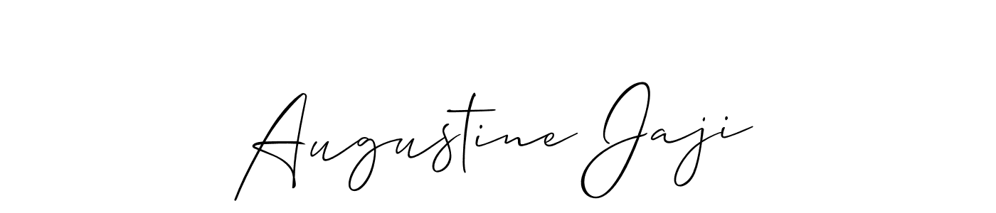 The best way (Allison_Script) to make a short signature is to pick only two or three words in your name. The name Augustine Jaji include a total of six letters. For converting this name. Augustine Jaji signature style 2 images and pictures png