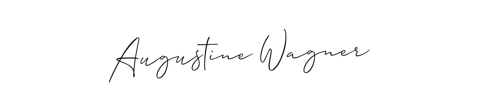 Similarly Allison_Script is the best handwritten signature design. Signature creator online .You can use it as an online autograph creator for name Augustine Wagner. Augustine Wagner signature style 2 images and pictures png