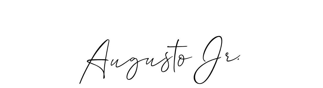 You should practise on your own different ways (Allison_Script) to write your name (Augusto Jr.) in signature. don't let someone else do it for you. Augusto Jr. signature style 2 images and pictures png