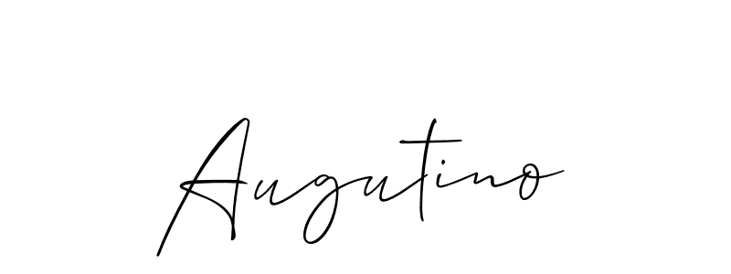 Also You can easily find your signature by using the search form. We will create Augutino name handwritten signature images for you free of cost using Allison_Script sign style. Augutino signature style 2 images and pictures png