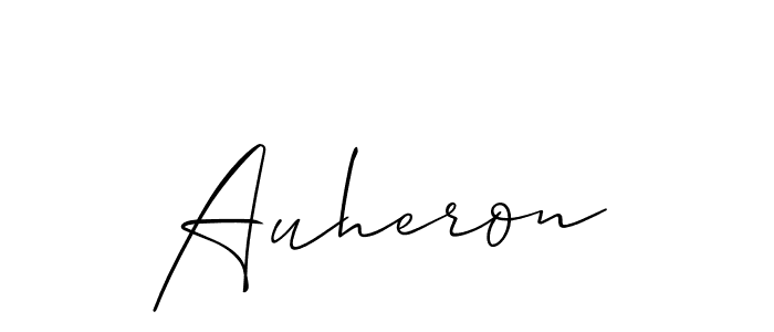 Auheron stylish signature style. Best Handwritten Sign (Allison_Script) for my name. Handwritten Signature Collection Ideas for my name Auheron. Auheron signature style 2 images and pictures png