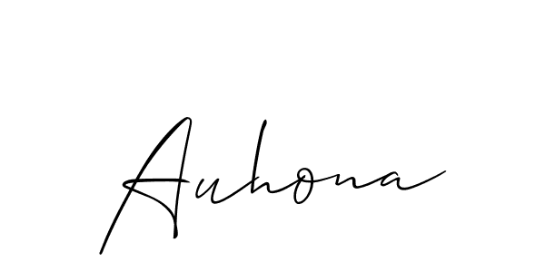 It looks lik you need a new signature style for name Auhona. Design unique handwritten (Allison_Script) signature with our free signature maker in just a few clicks. Auhona signature style 2 images and pictures png